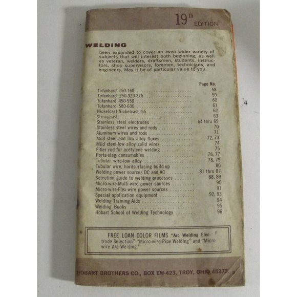 Lot 3 Vtg Welding Guide:Hobart Victor Weldor's Reference Book cutting heating - Picture 9 of 12